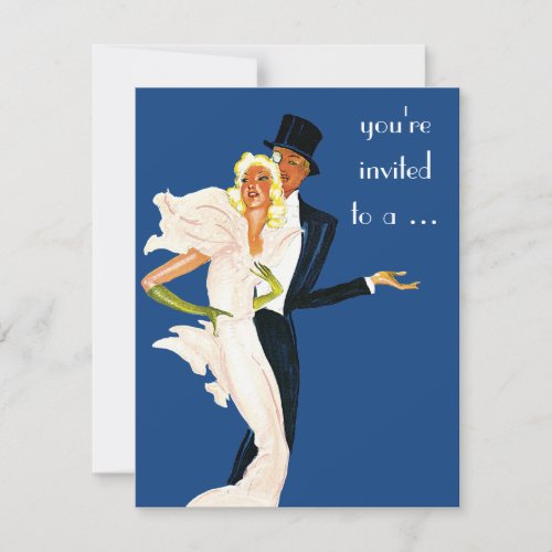 Vintage Love and Romance Cocktail Party Invitation