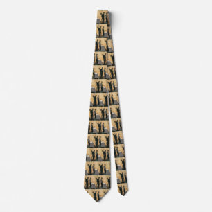 Vintage Love and Romance, Couple Elegant Dinner Neck Tie