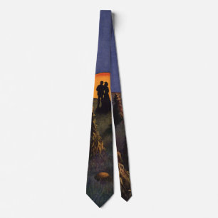 Vintage Love and Romance, Harvest Moon Kiss Neck Tie