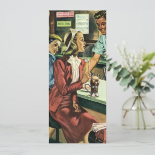 Vintage Love and Romance, Lady at the Soda Shop