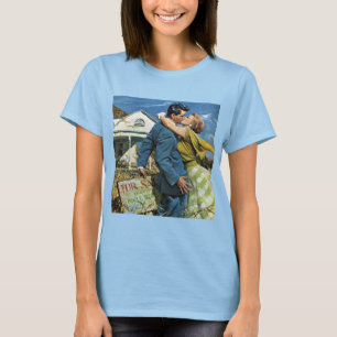 Vintage Love and Romance Newlyweds Buy First House T-Shirt