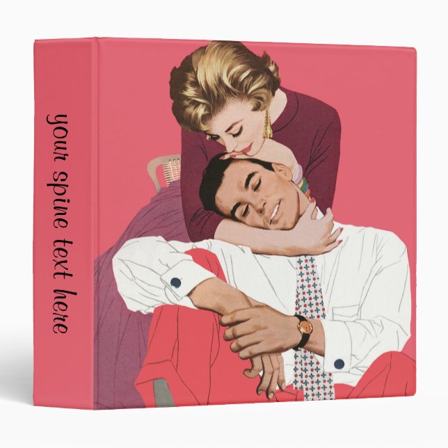 Vintage Love and Romance, Newlyweds in Pink Binder (Front/Spine)
