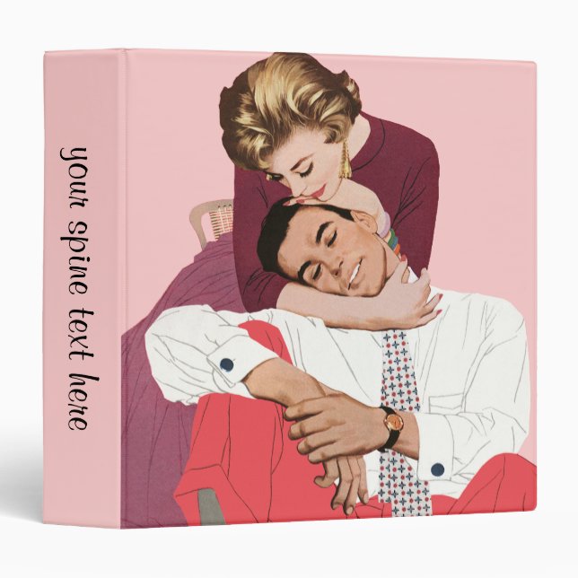 Vintage Love and Romance, Newlyweds in Pink Binder (Front/Spine)