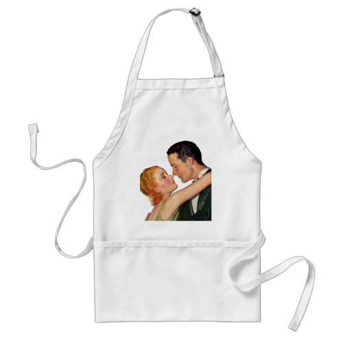 Vintage Love and Romance Retro Hollywood Movies Adult Apron