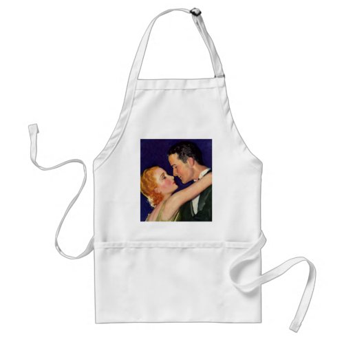 Vintage Love and Romance Retro Hollywood Movies Adult Apron
