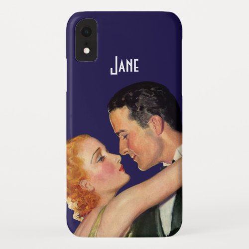 Vintage Love and Romance Retro Hollywood Movies iPhone XR Case