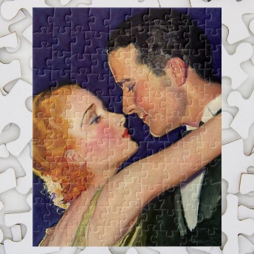 Vintage Love and Romance Retro Hollywood Movies Jigsaw Puzzle