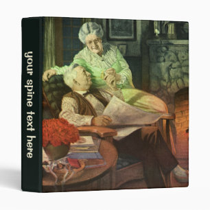 Vintage Love and Romance; Romantic Grandparents 3 Ring Binder