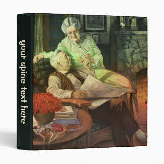 Vintage Love and Romance; Romantic Grandparents 3 Ring Binder