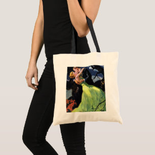 Vintage Love and Romance, Romantic Kiss Tote Bag