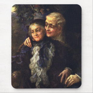 Vintage Love and Romance, Romantic Victorian Art Mouse Pad