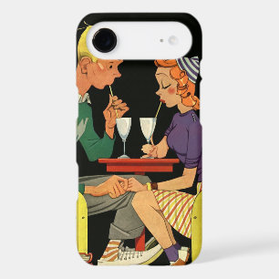 Vintage Love and Romance, Teens at the Soda Shop iPhone 17 Air Case
