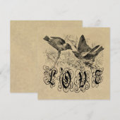 Vintage Love Birds Apparel and Gifts (Front/Back)