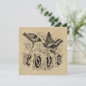 Vintage Love Birds Apparel and Gifts (Standing Front)