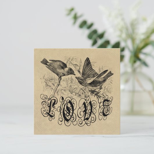 Vintage Love Birds Apparel and Gifts (Standing Front)