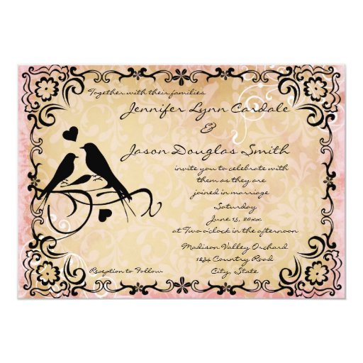 Vintage Frame Wedding Invitations 6