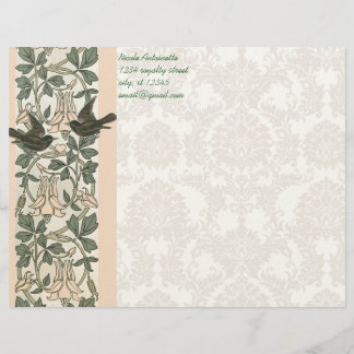 Vintage Love Birds Stationery