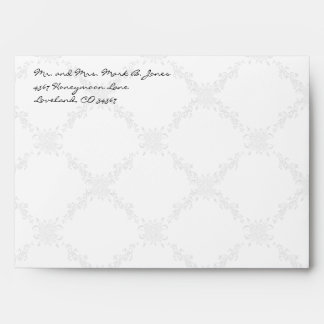 Vintage Love Birds White Flower Branch Envelopes