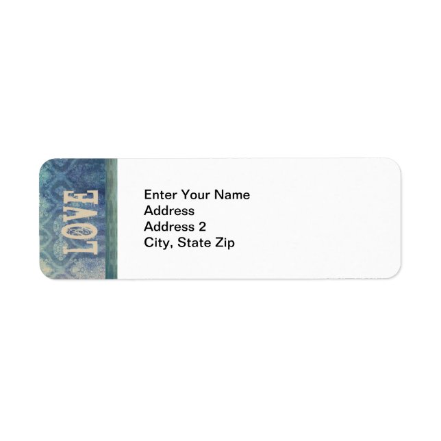 Vintage Love Customizable Mailing Labels (Front)