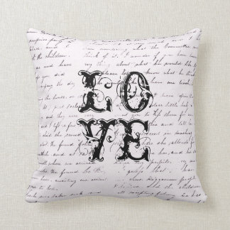 Vintage Love Distressed Pillow