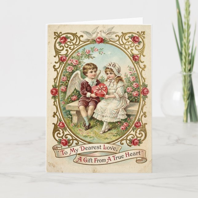 Vintage Love Gift For You Card (Front)