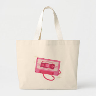 vintage love large tote bag