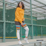 Vintage Love Leggings<br><div class="desc">Retro stripe pattern vintage background. Rainbow fashion trend spring summer style pattern which makes your workout wear look more stunning. Try out these leggings and leave your comments.</div>