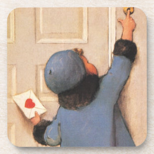 Vintage Love Letter by Jessie Willcox Smith Beverage Coaster