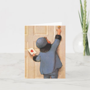 Vintage Love Letter by Jessie Willcox Smith Holiday Card