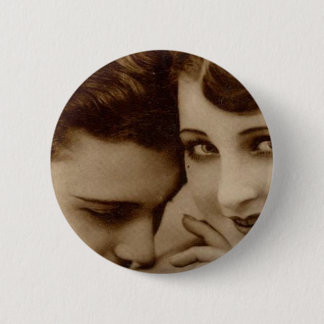 vintage love pinback button