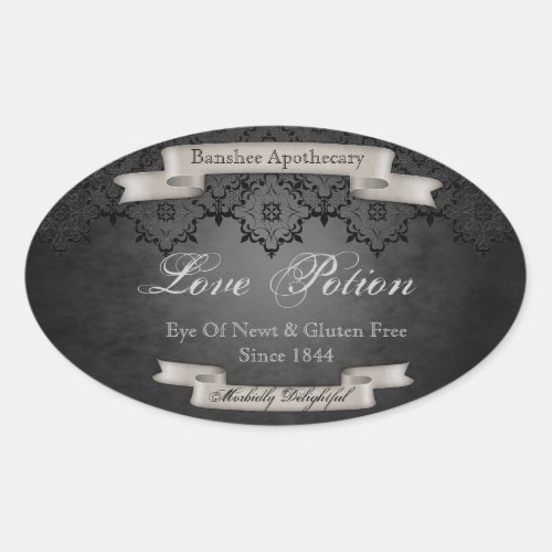 Vintage Love Potion Halloween Bottle Stickers