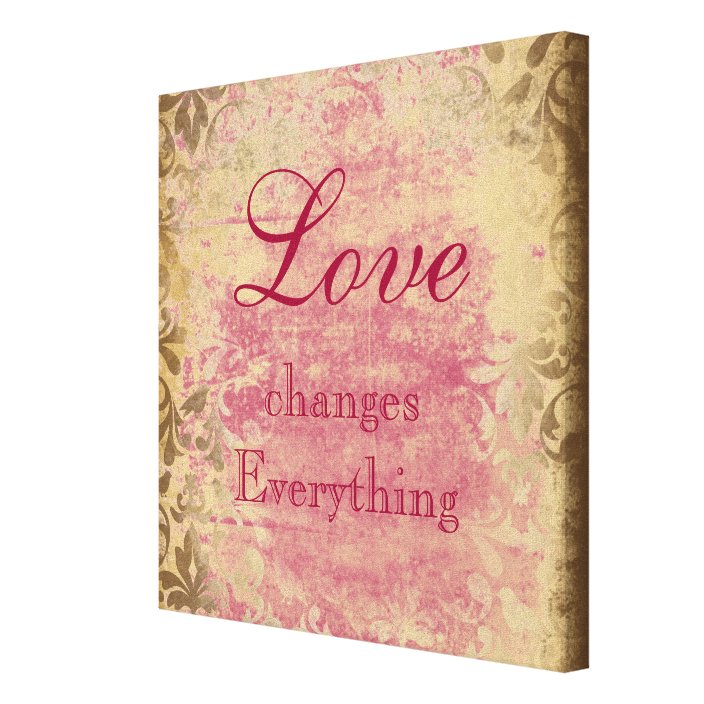 Vintage Love Quote Canvas Print | Zazzle.com