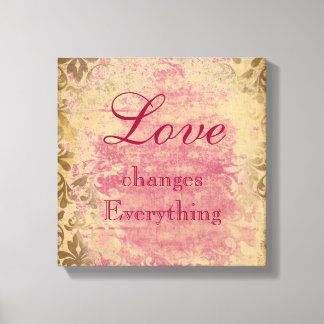 Vintage Love Quote Canvas Print
