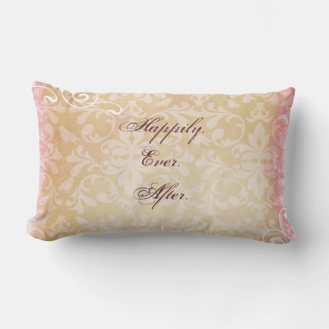 Vintage Love Quote Throw Pillow (Front)