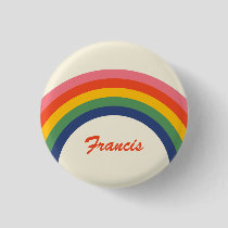 Vintage Love Rainbow Name Button