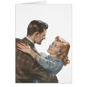 Vintage Love Romance Newlyweds Shall We Dance? Cards