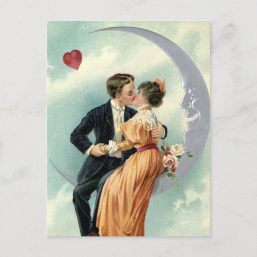 Vintage Love Romance Romantic Save the Date Announcement Postcard