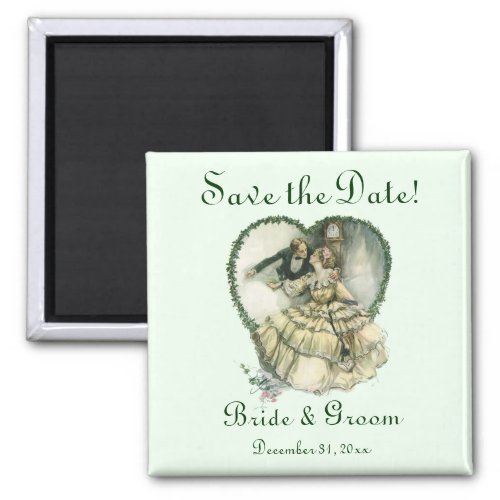 Vintage Love Romance Romantic Save the Date Magnet