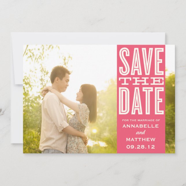 VINTAGE LOVE | SAVE THE DATE ANNOUNCEMENT (Front)