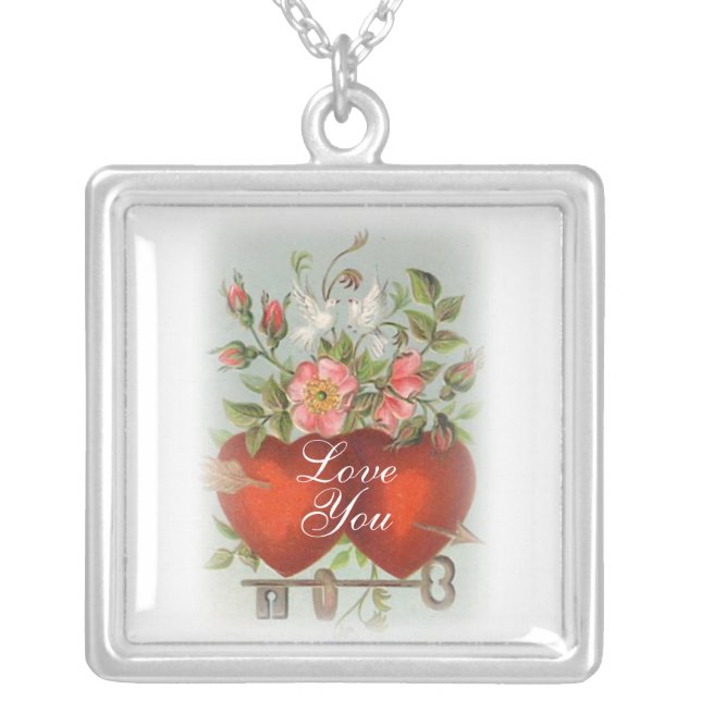 Vintage Love Token Necklace (Front)