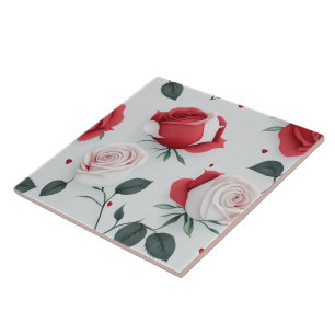 Vintage Love Trendy Rose Collection Ceramic Tile