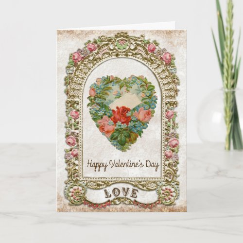 Vintage Love Valentines Day Card