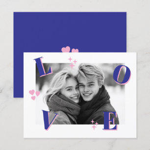 Vintage LOVE Valentine's Day Custom Photos Postcard