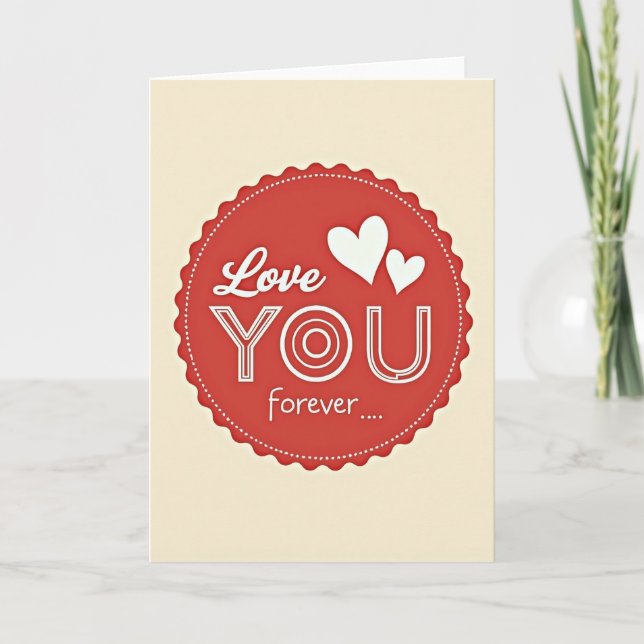 Vintage Love You Forever Card (Front)