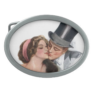 Vintage Lovers Belt Buckle