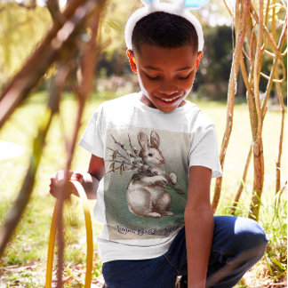 Vintage Loving Easter Greeting Kids T-Shirt