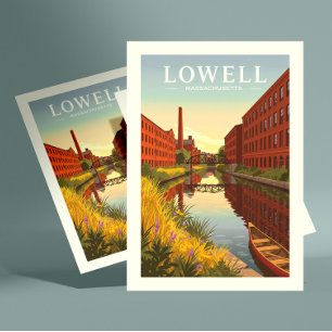 Vintage Lowell Massachusetts Postcard