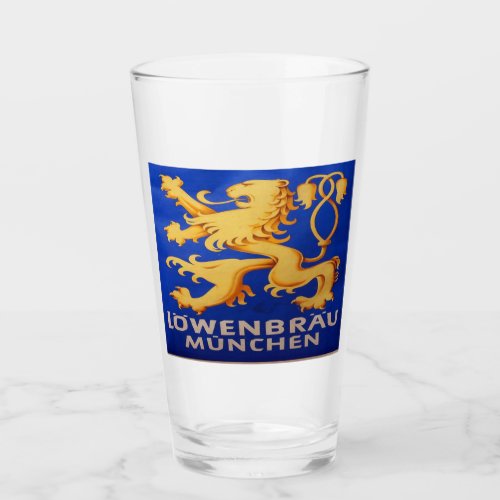 Vintage Lowenbrau Beer Glass