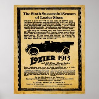 Vintage Lozier Automobile Print