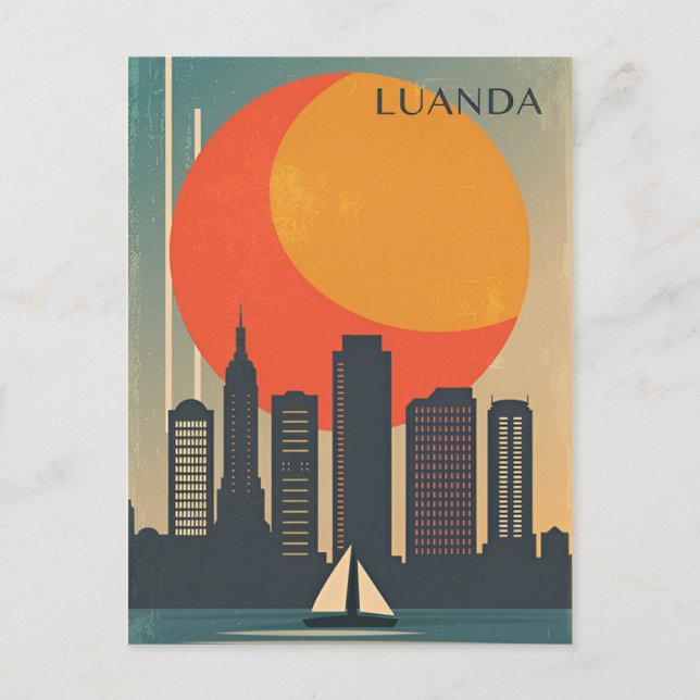 vintage Luanda Angola Capital Africa City  Postcard (Front)